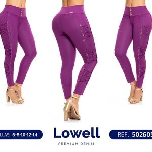 🇨🇴ENE2 JEANS, Butt Lifter Fashion Purple Skinny Jeans SIZE 9-10 US